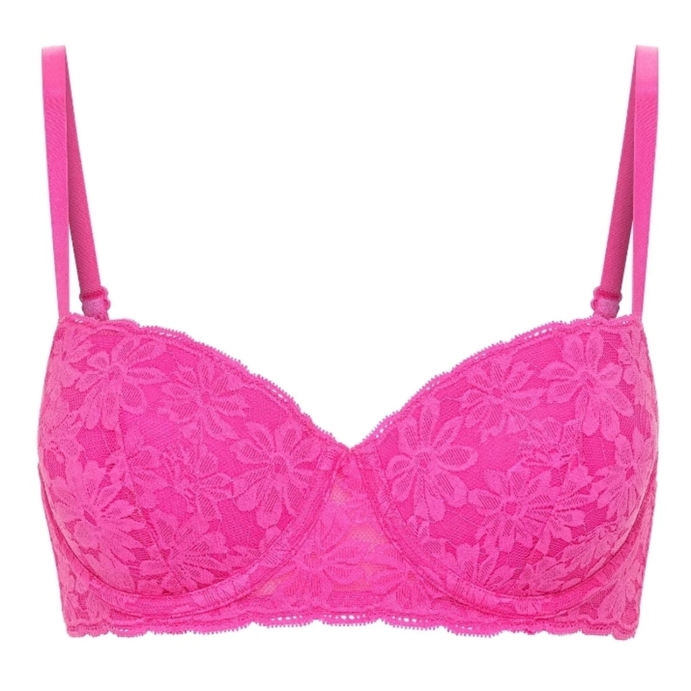 Lace Underwire Balconette Bra